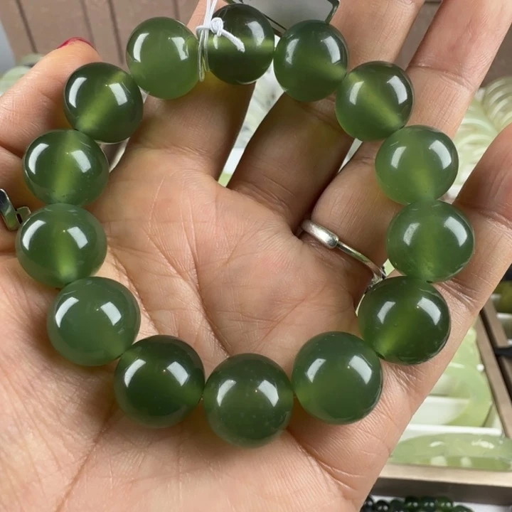 蛇纹石玉未镶嵌手链