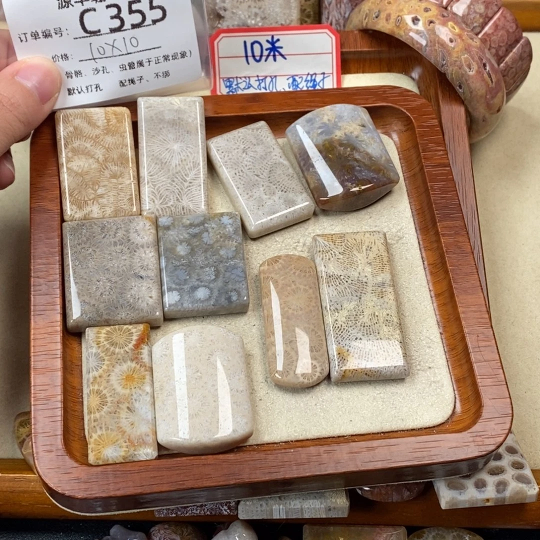 邶***风硅化玉未镶嵌颈饰