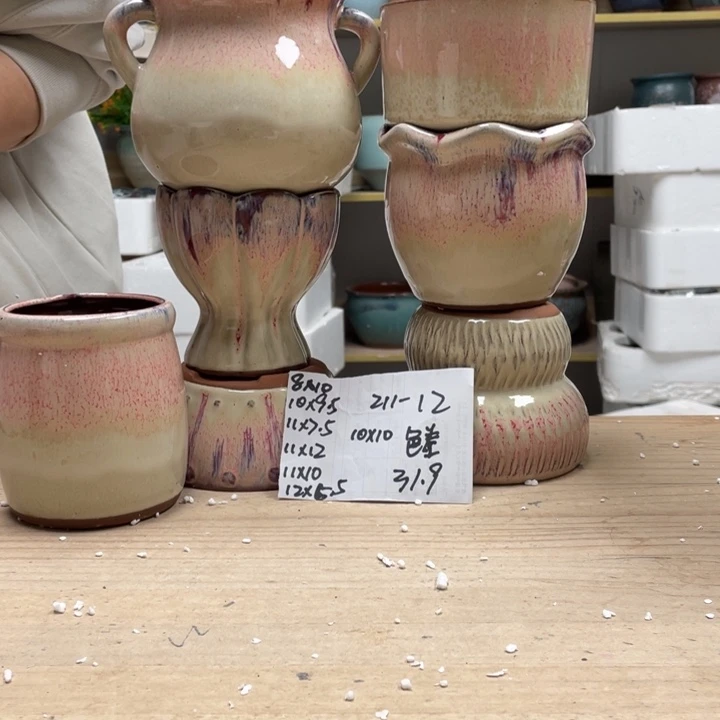 紫砂花盆多肉花盆微瑕12