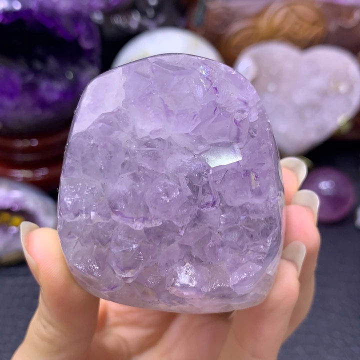 紫晶珠宝半成品未镶嵌