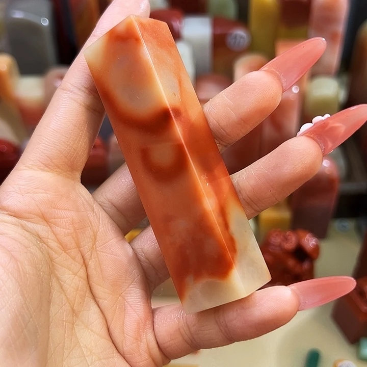 印石寿山石173号红芙蓉