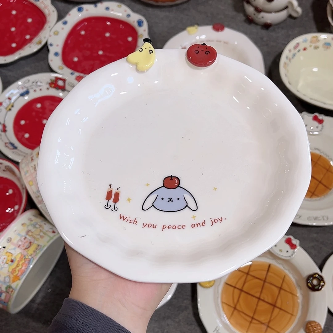 苹果小狗8寸陶瓷餐具系列