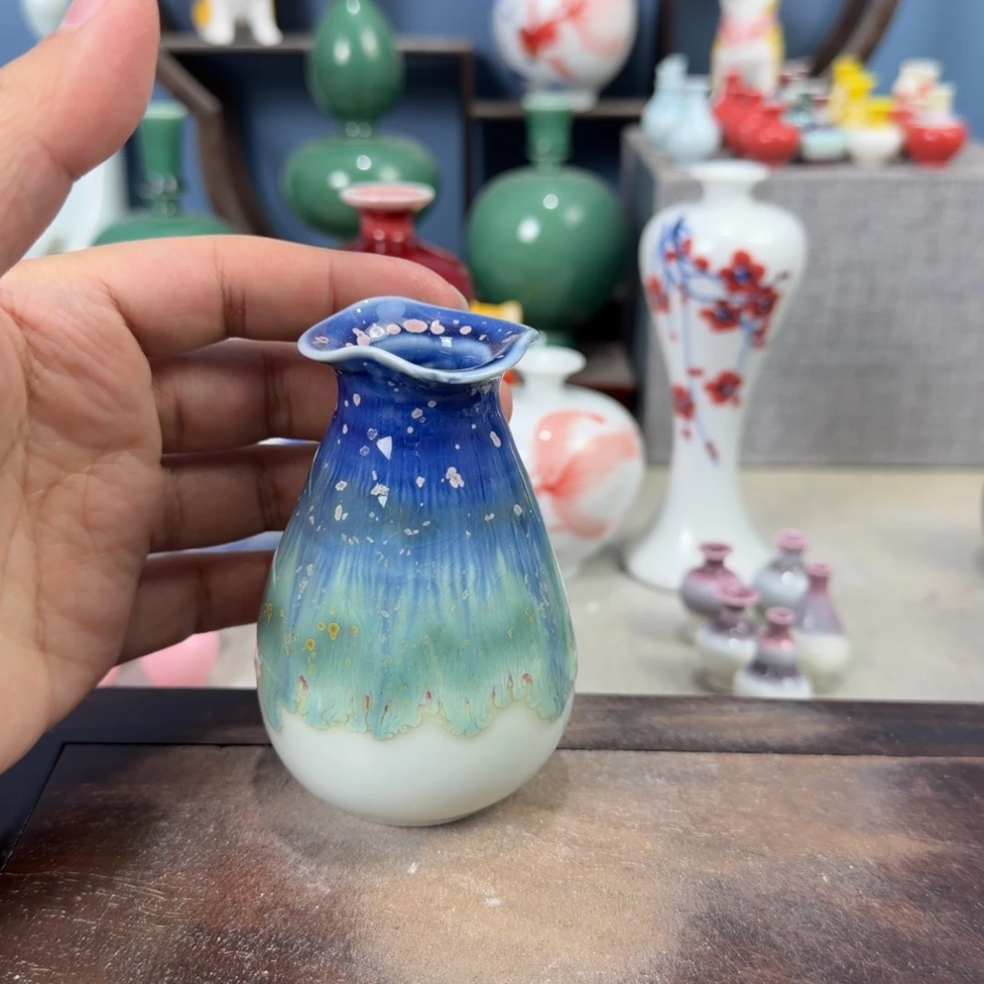 陶瓷手工小花器摆件