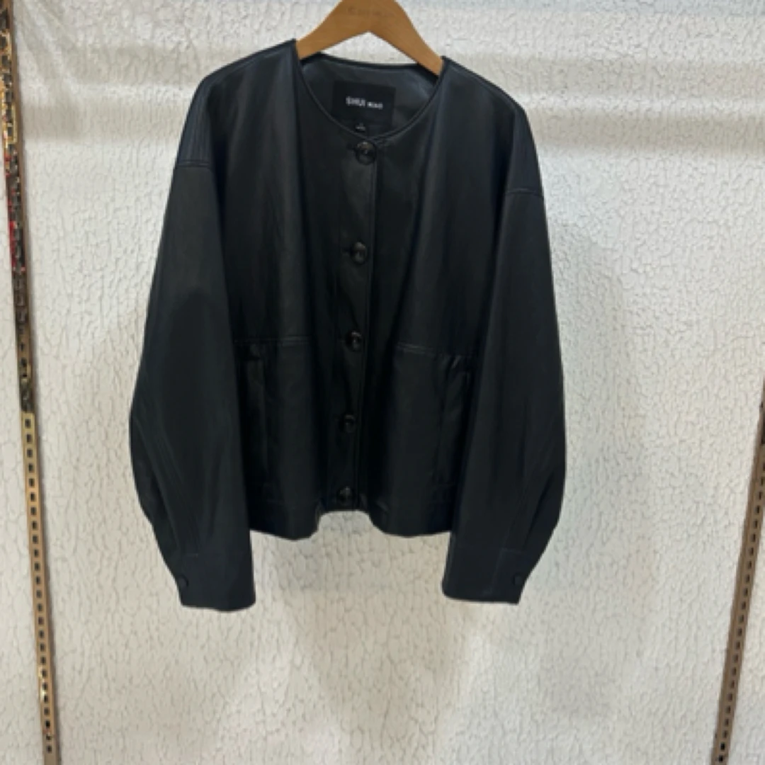 25水淼秋款1064短款皮外套