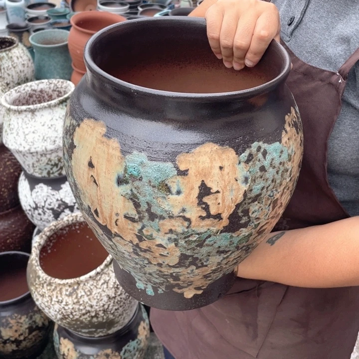 紫砂花盆口20高31正品正品