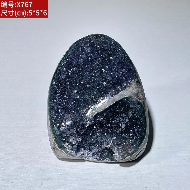 天然紫晶簇天然原石消磁石彩晶奇石创意摆件桌摆家居陈设礼品送朋