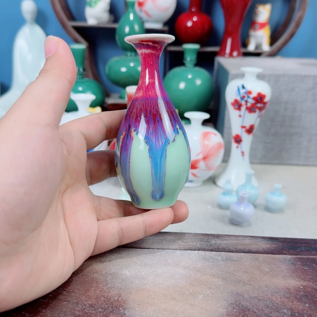 陶瓷手工小花器摆件
