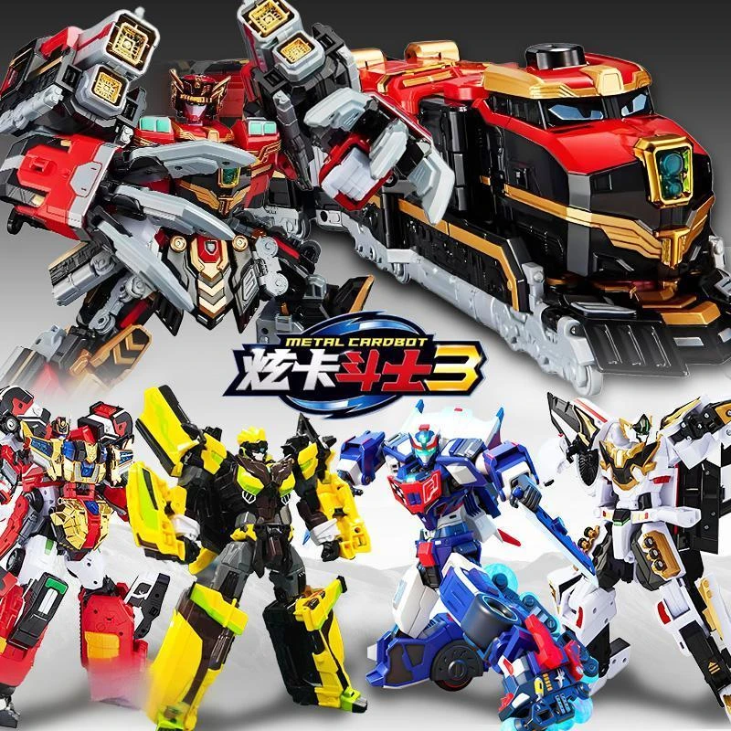 正版炫卡斗士第三季重轨巨神疾速幻影变形机器人玩具男孩金刚机甲