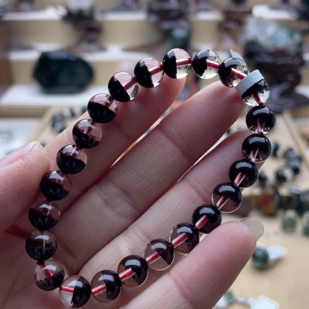 手链未镶嵌水晶红幽灵聚宝盆手串