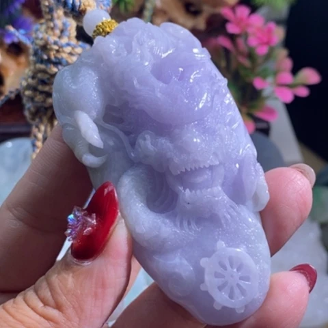 【闪购商品】颈饰未镶嵌翡翠龙牌