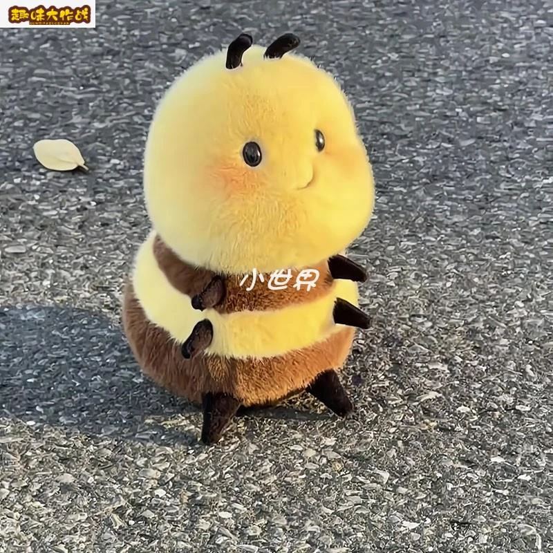 原创幼崽小蜜蜂玩偶kiss蜜小熊蜂毛绒玩具虫虫系列七星瓢虫玩偶