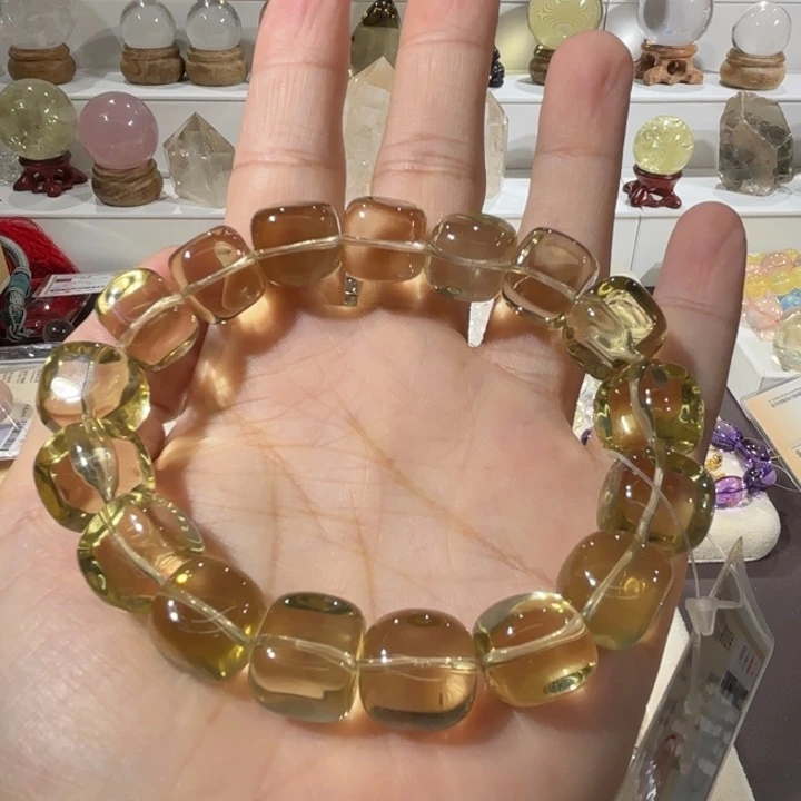 未镶嵌手链水晶黄水晶