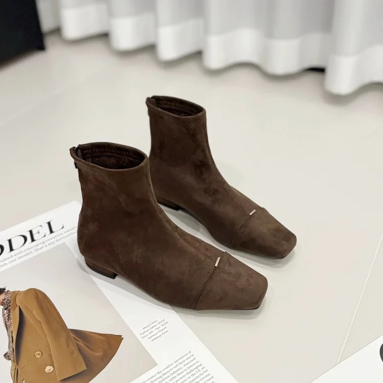 YBLH「气质·加绒·瘦瘦短靴」5688-8