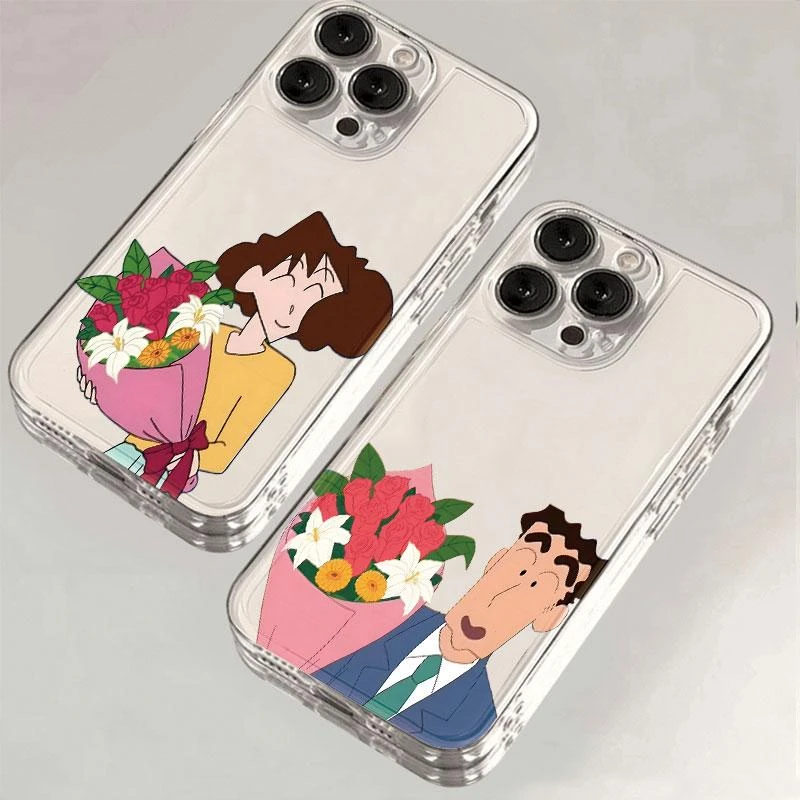 情侣美伢广志适用iPhone16手机壳VIVO防摔OPPO华为荣耀小米15透明