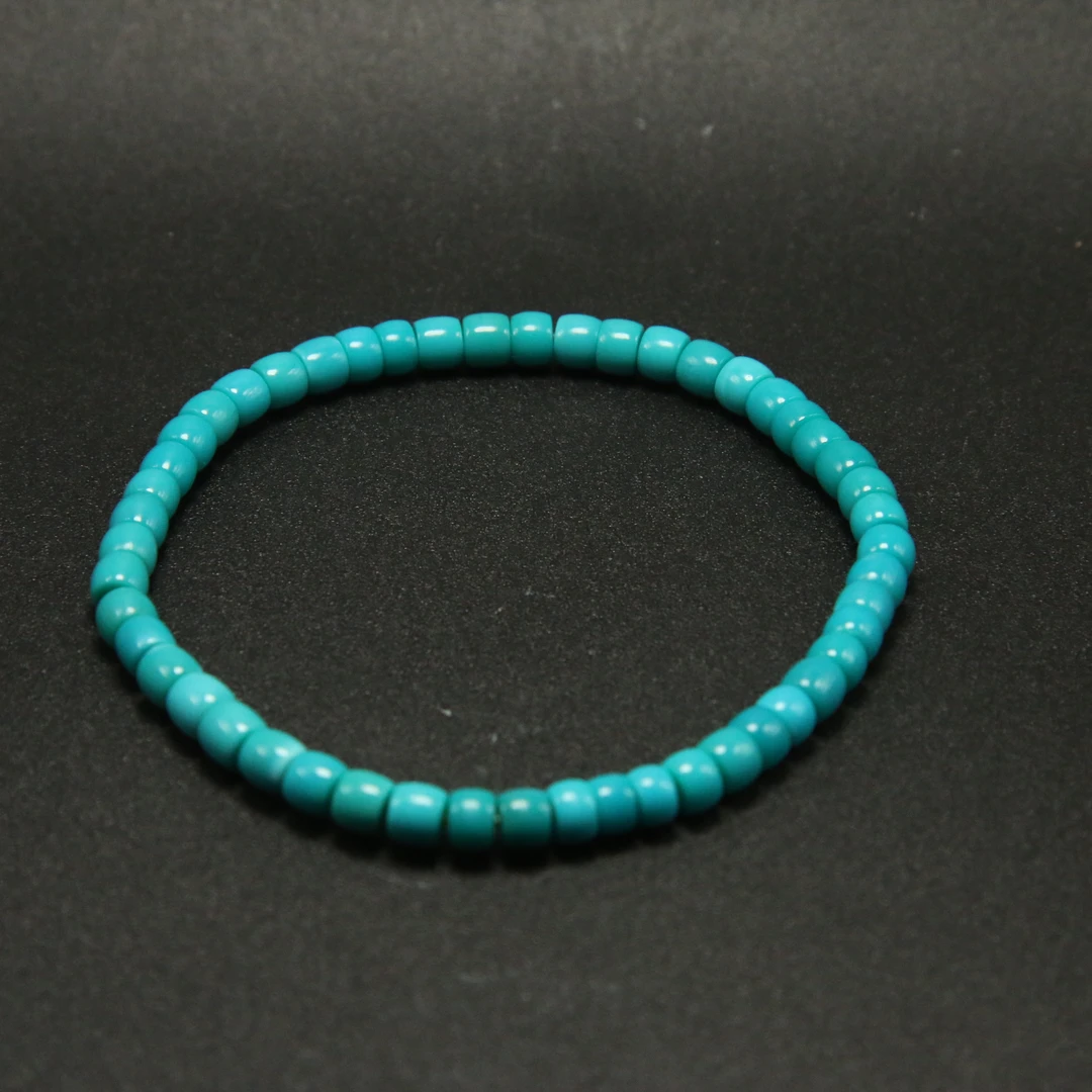 【表哥专属】绿松石精工高蓝直切手串4.5mm1814-2673