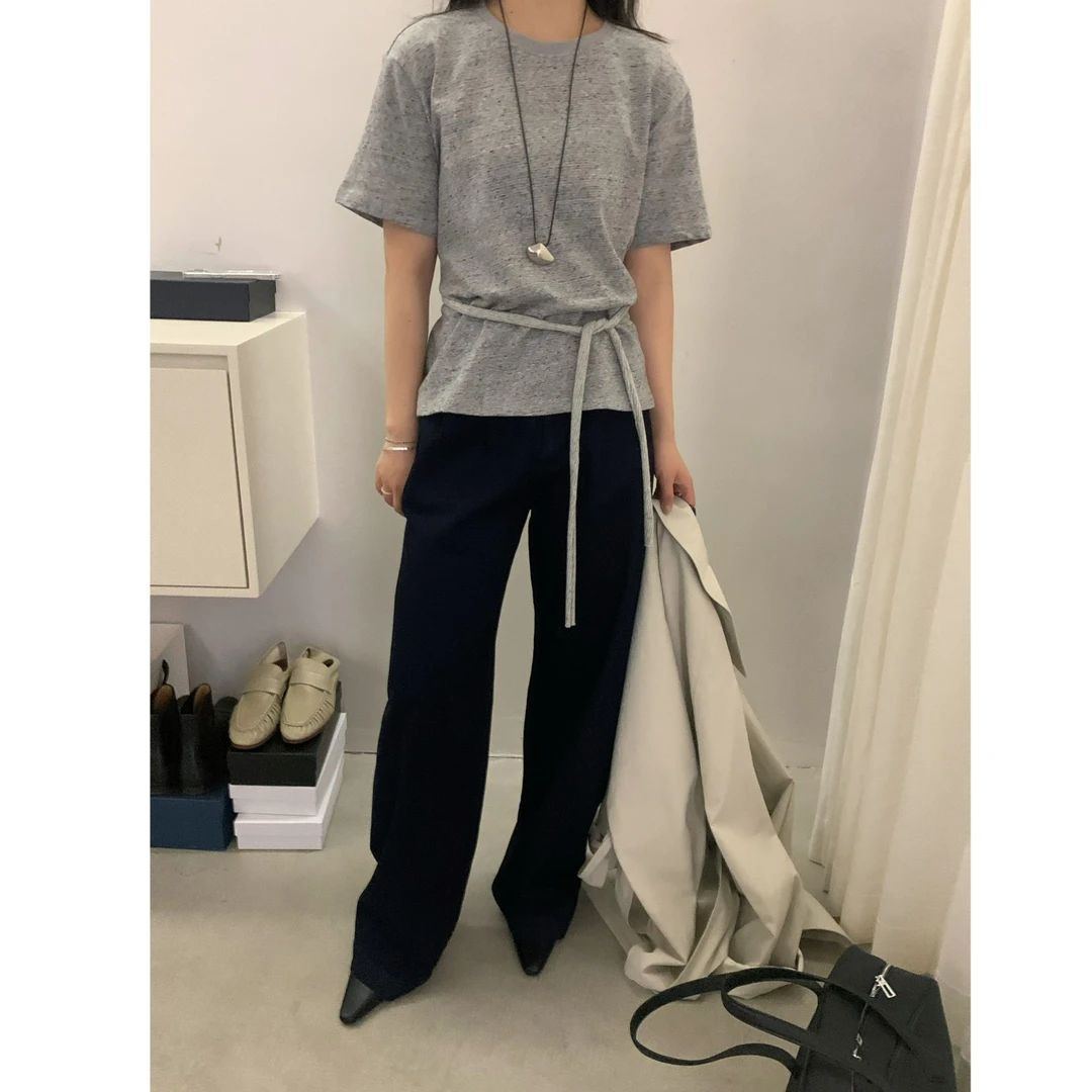 十三行OLIVE-夏季福秒 直筒百搭休闲裤#2530