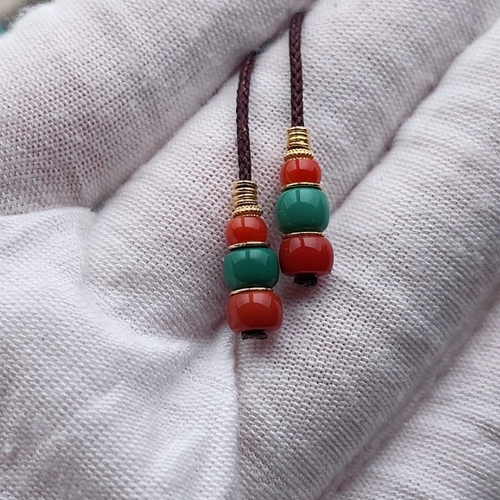 18K金镶嵌绿松石珠宝奇石