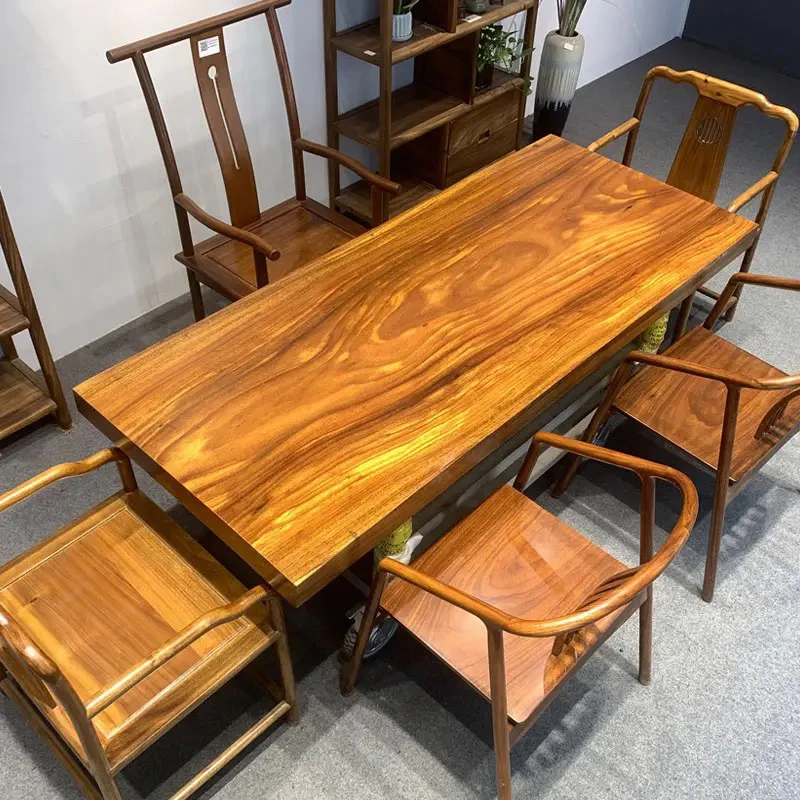 2号大板茶桌会议桌办公桌整板整切 不包邮