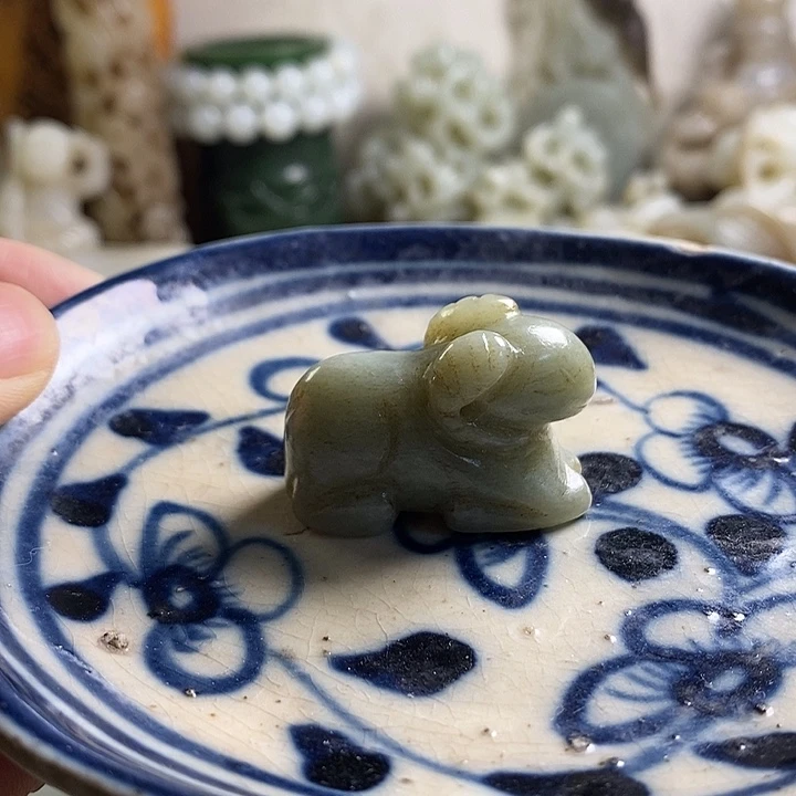 瓷片工艺品瓷盘内挂坠