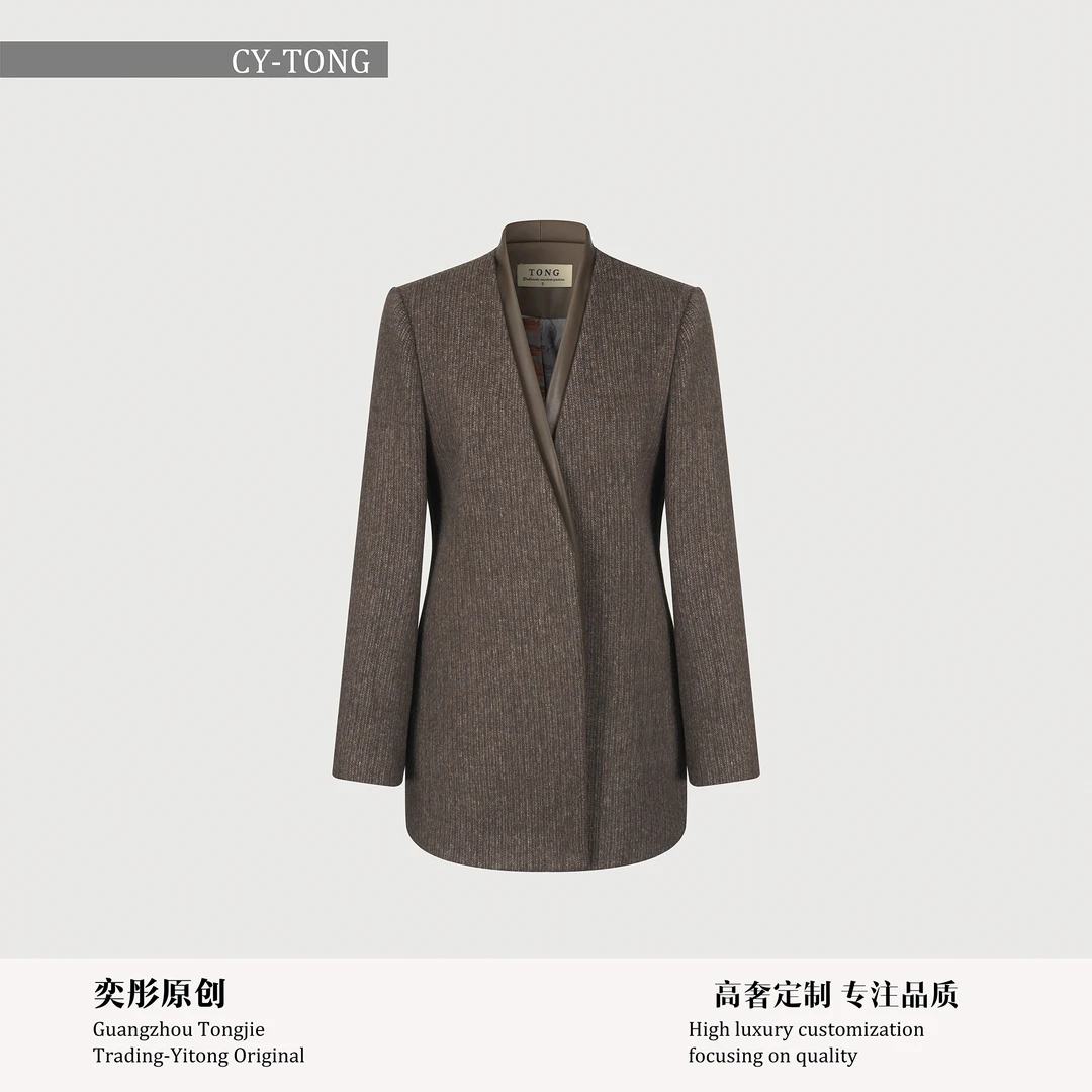 【彤姐原创】冬季显瘦时尚轻奢气质休闲小众独立西装外套W24D275