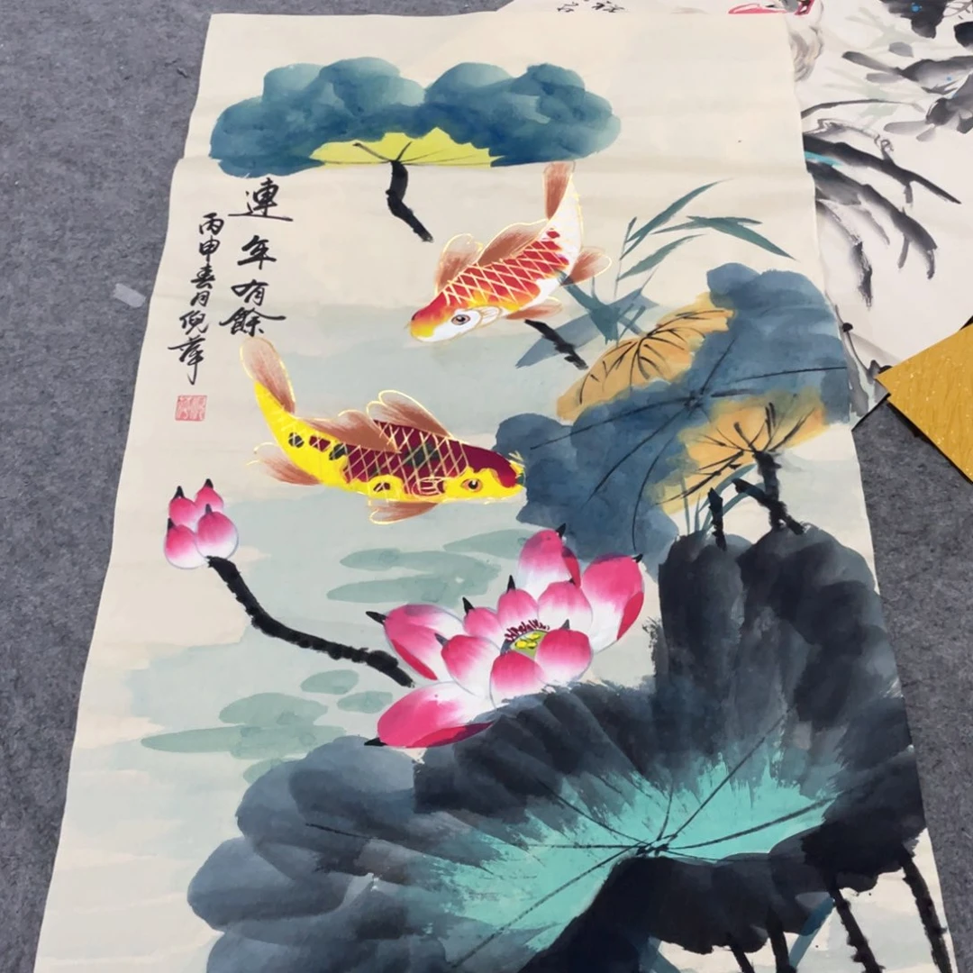 国画国画作品画心一张