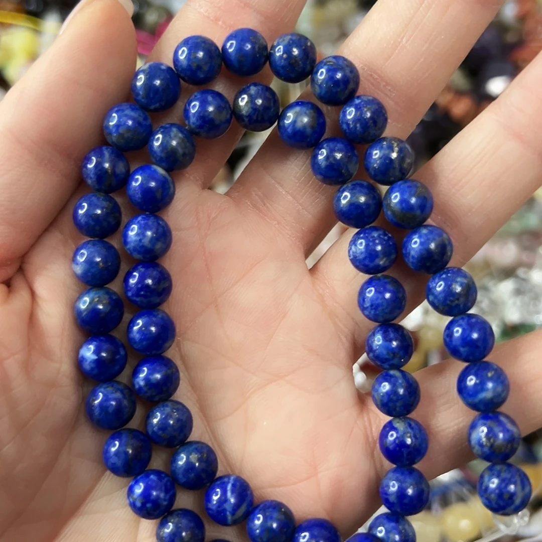 玛瑙/玉髓未镶嵌珠宝半成品，卡8天然青金一条