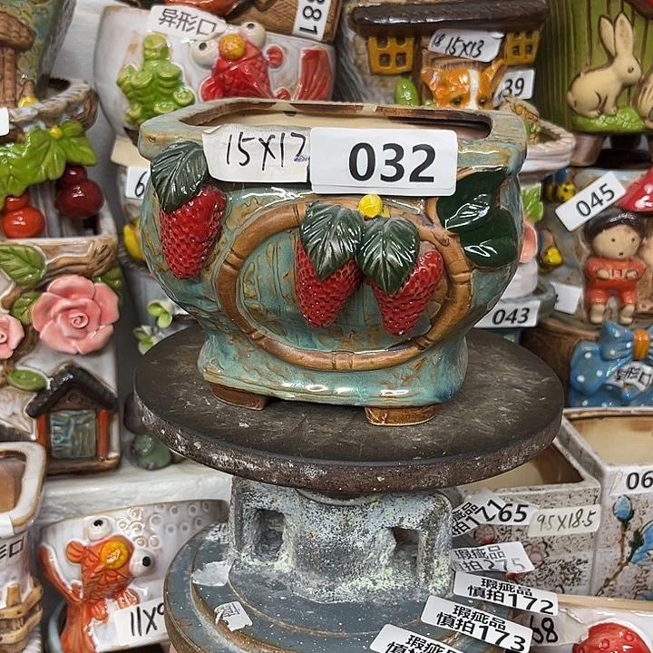 粗陶材质多肉花盆