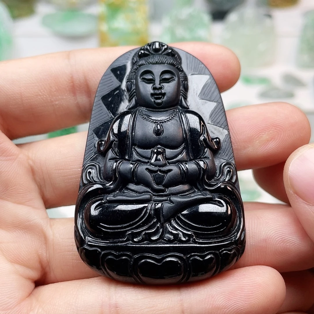 翡翠颈饰未镶嵌观音