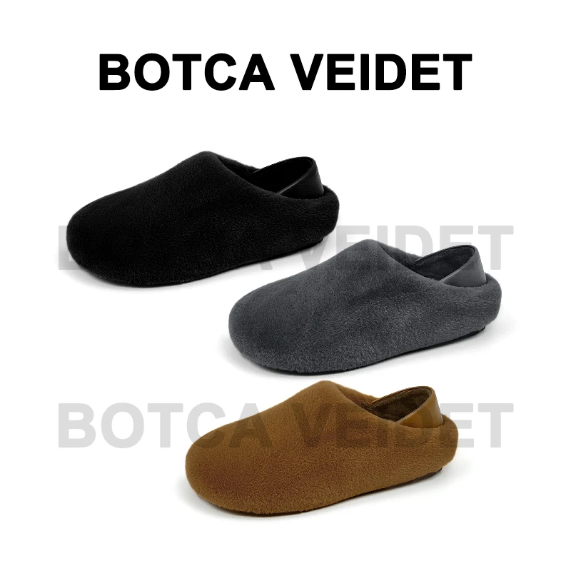 【净版勃肯】安先生SHOES2025冬季新款保暖两穿毛毛鞋单鞋-HM3043