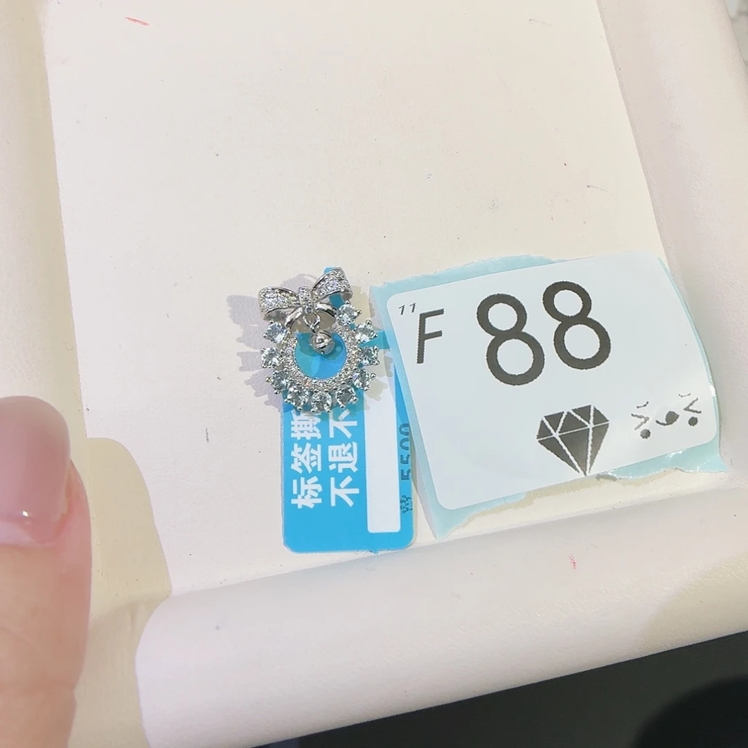 海蓝宝石颈饰银S925镶嵌