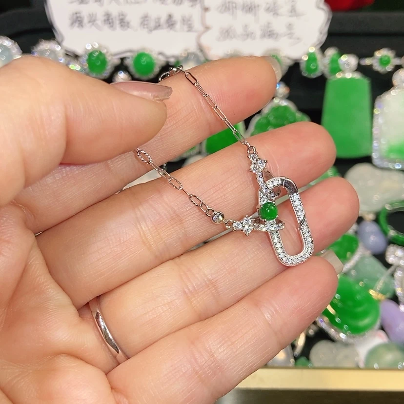 【闪购商品】颈饰未镶嵌翡翠天然翡翠