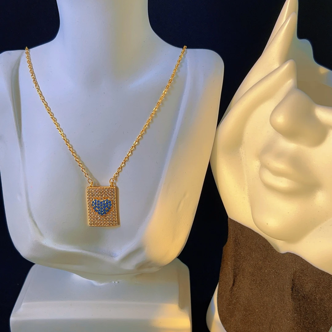 铜合金锆石项链 哈尼西牧时尚百搭项链#0008642