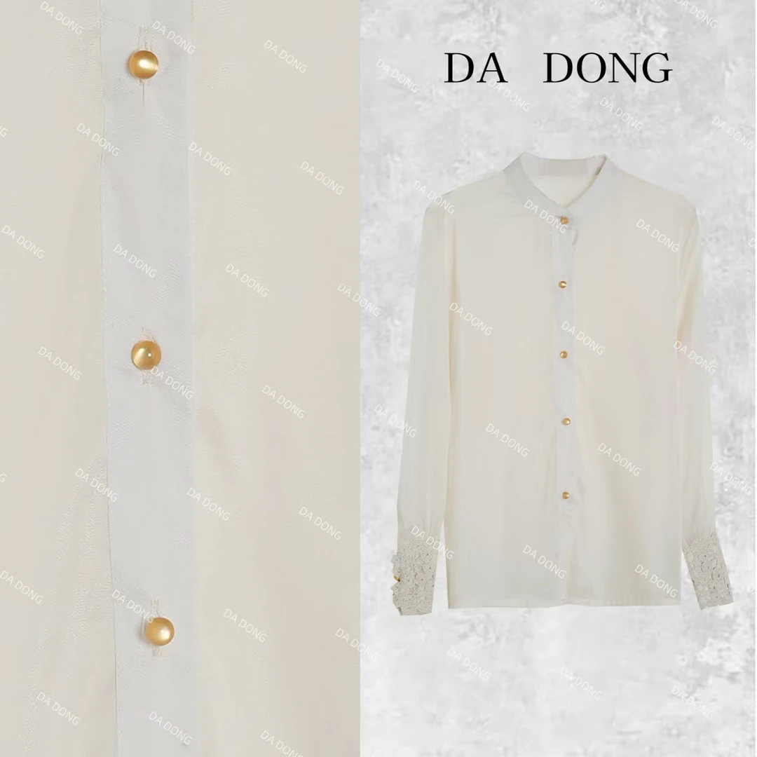 三粒扣--中式国风气质轻奢时尚休闲百搭提花高定小众显瘦早秋衬衫