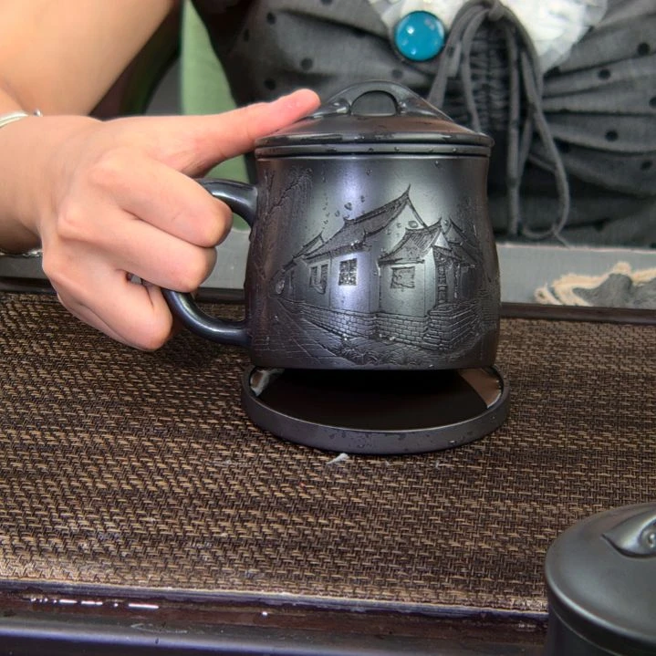 茶杯紫砂高货放漏