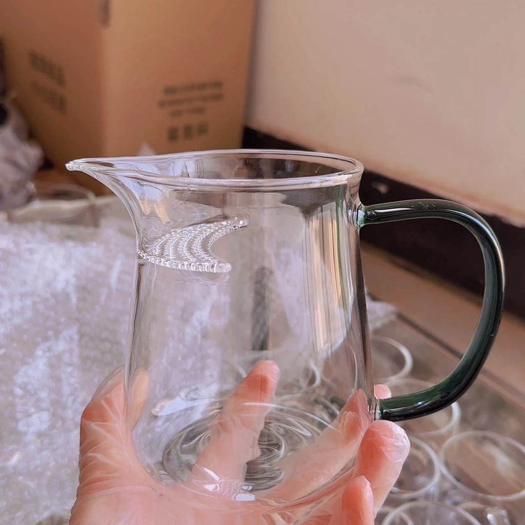 高硼硅玻璃茶水分离瑕疵L507湖绿