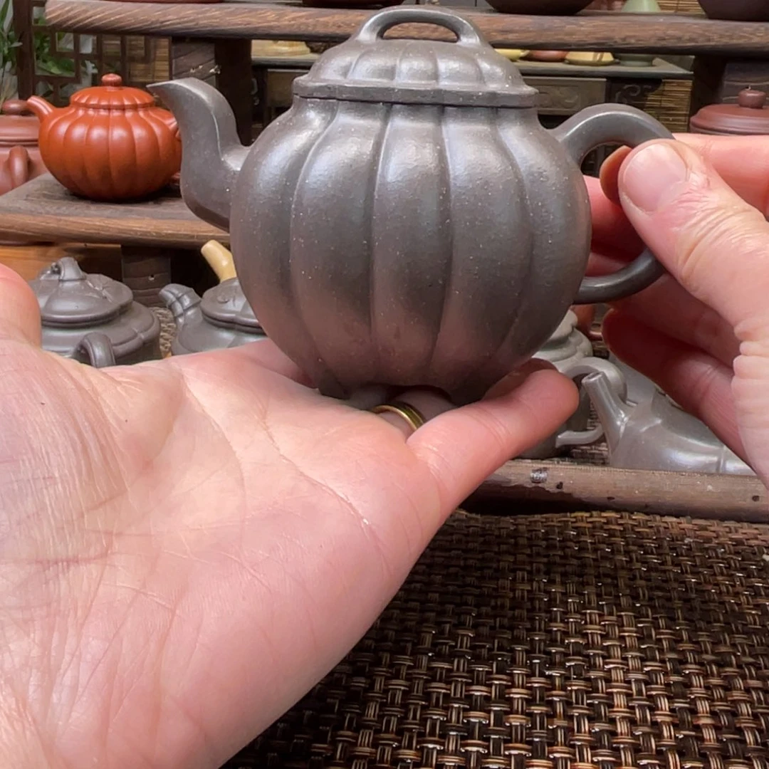 紫砂茶壶宜兴原矿紫砂手工制180