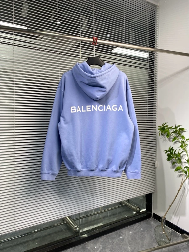 99新 Balenciaga/巴黎世家 帽衫 背后字母印花logo XS码 ko2051