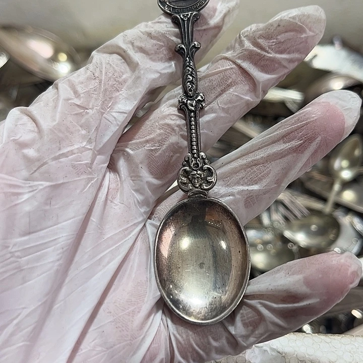 一***心贵金属欧洲中古老物件勺勺子