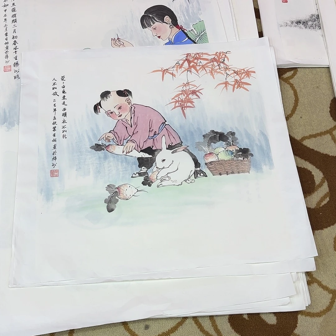 国画蒙生佑四尺斗方艺