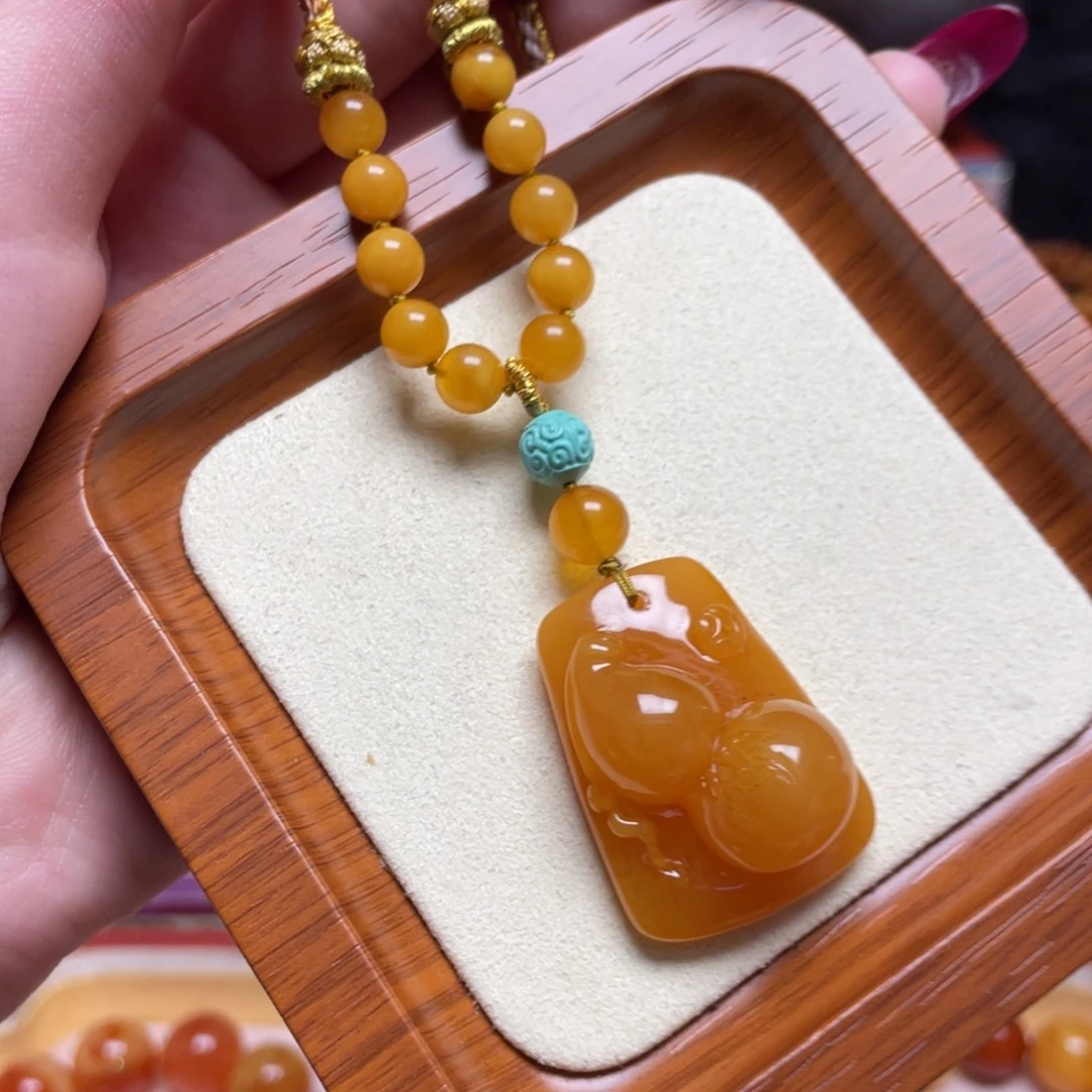 蜜蜡未镶嵌手链项链