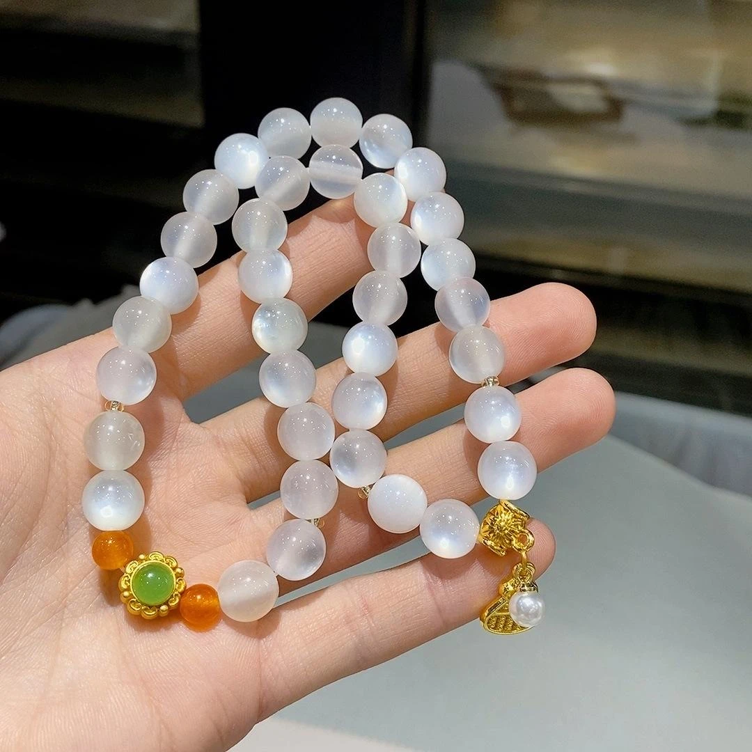 A49-海云母双圈变色DIY手串