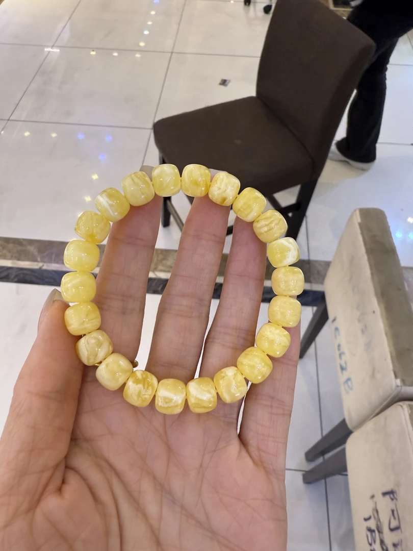 天然琥珀蜜蜡精工老型手钏