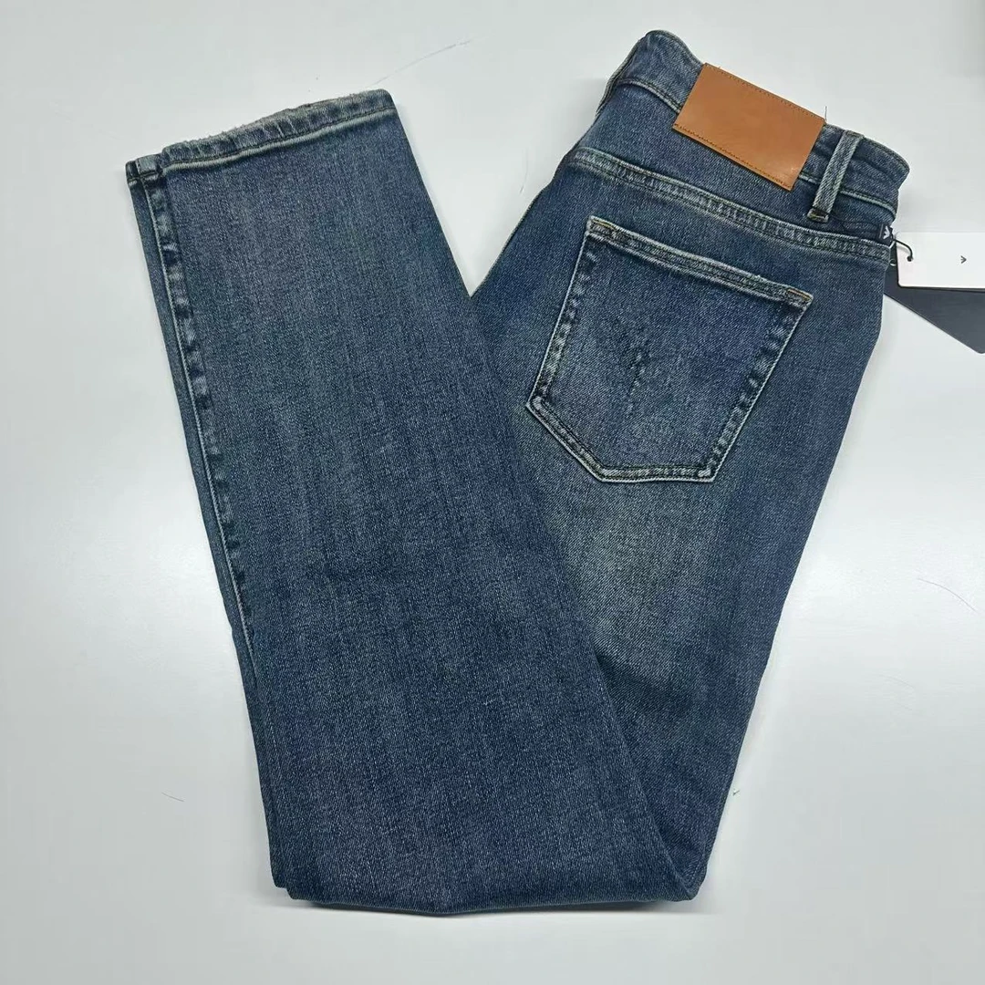 【正经小郑】皇阿玛爱穿的男士深蓝色背后蓝标牛仔裤