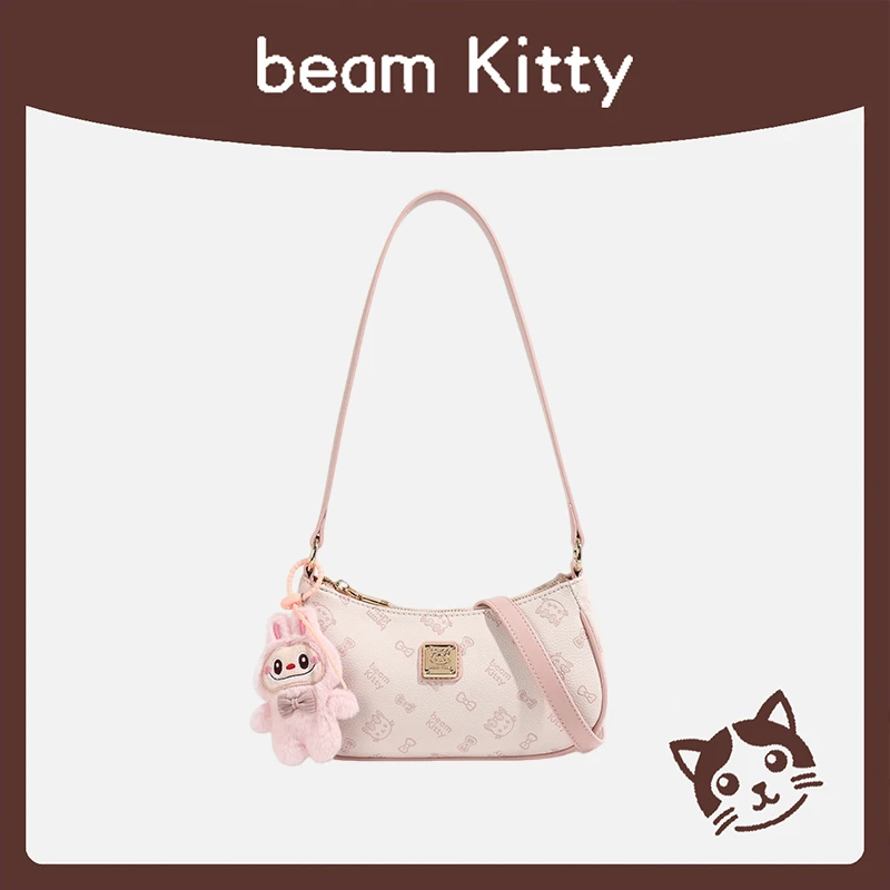 【Abey甄选】beam Kitty/璀璨樱花时尚法棍包单肩斜挎包-8205