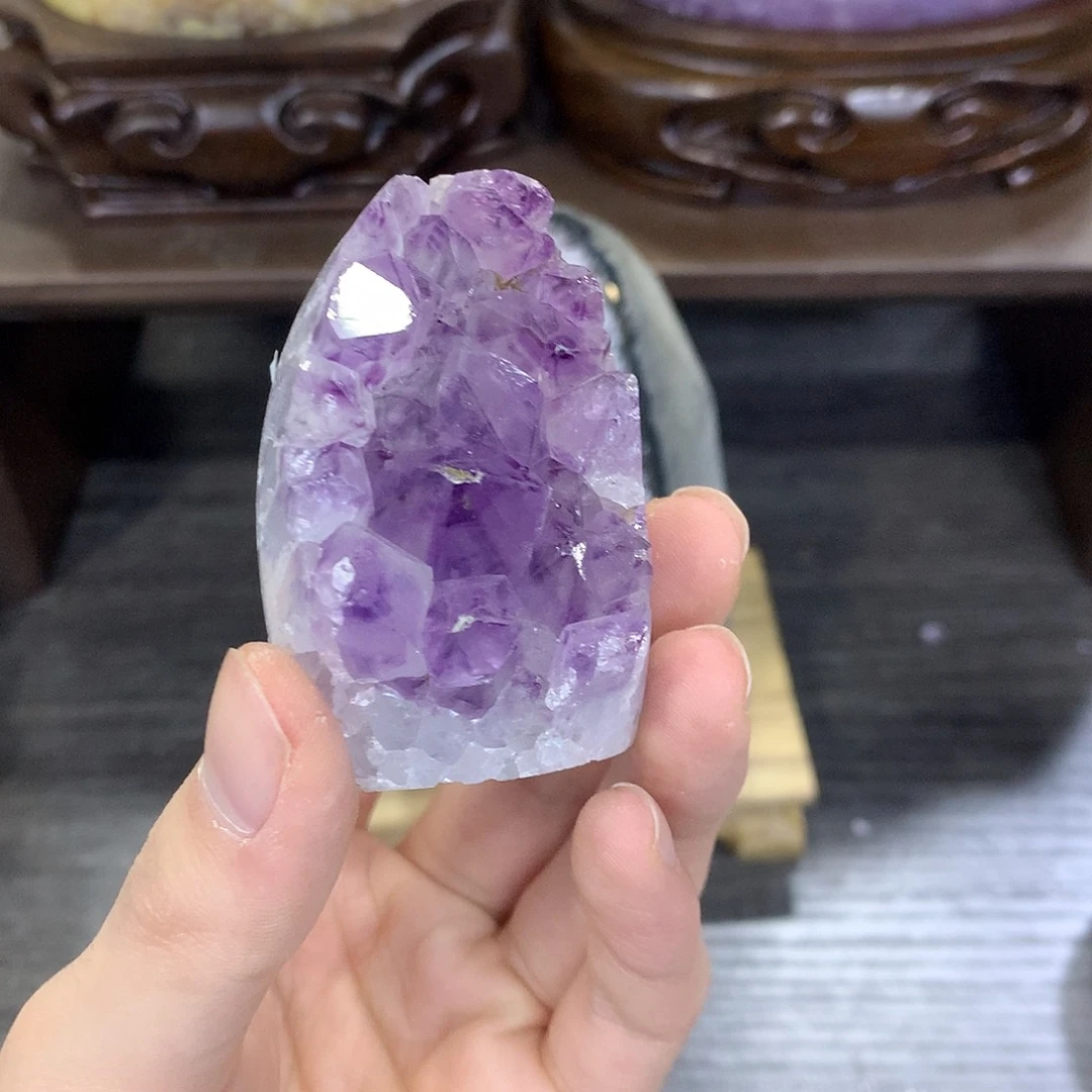 紫晶珠宝半成品未镶嵌675