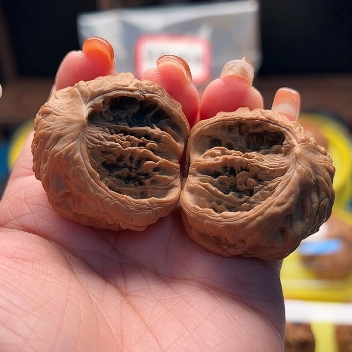 吊坠文玩核桃虎头聚宝盆 全品