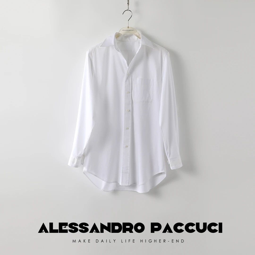 【孤品不退换】洛哥21687 X高支新疆棉春夏百搭衬衫阔版衬衣