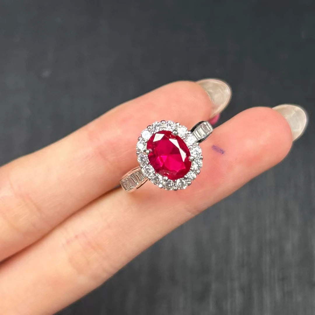 阿鲁沙-典藏轻奢红宝石-精工合金培育戒指591