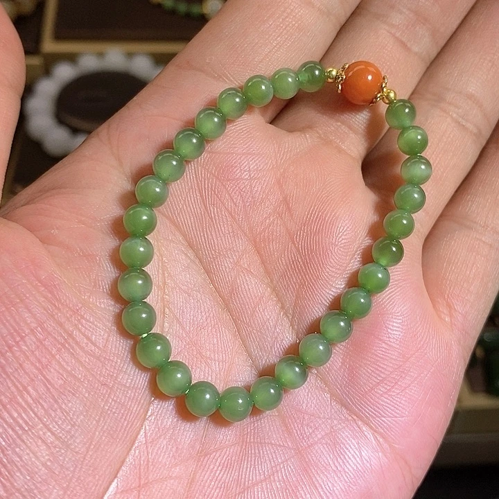 【闪购商品】未镶嵌手串和田玉（碧玉）