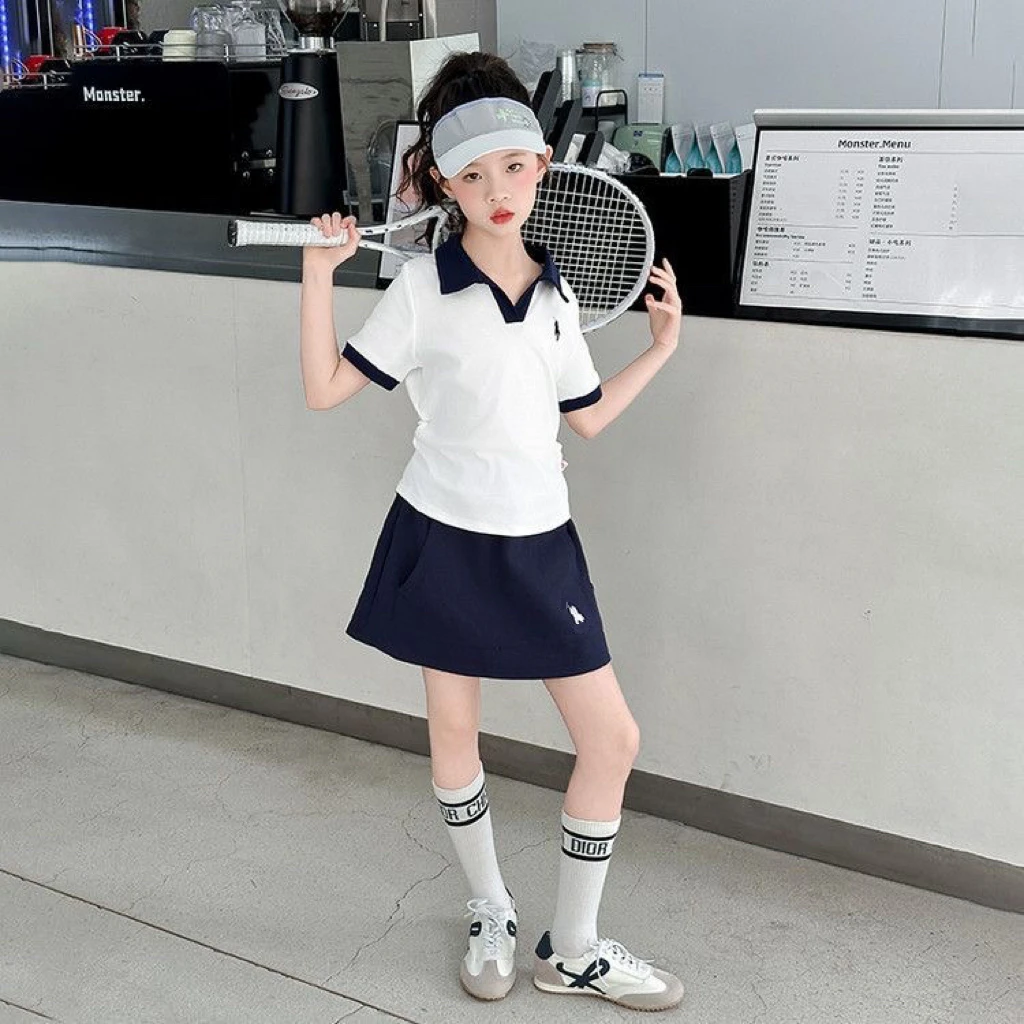 现货【买上衣送裙子】亲子装新款夏季套装百搭女个性休闲卫衣套装